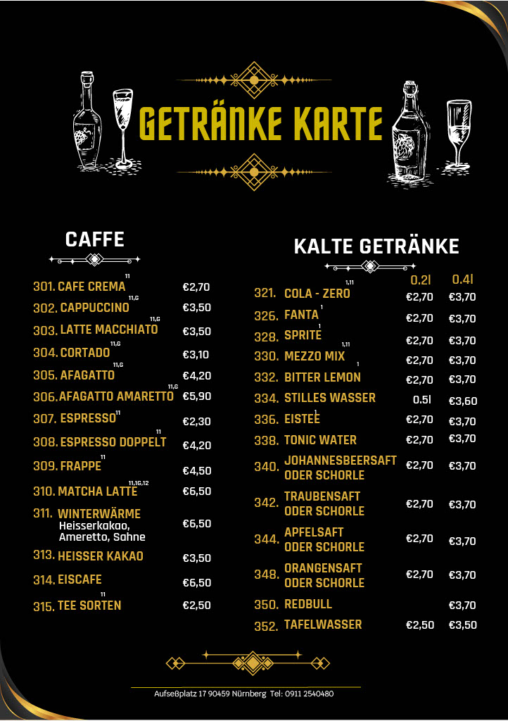 Speisekarte